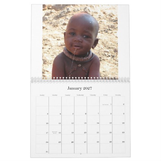 Gezichten van Afrika - Gepersonaliseerd - Geperson Kalender (Jan 2027)
