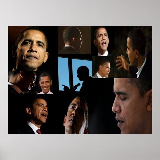 Gezichten van Barack Poster (Voorkant)