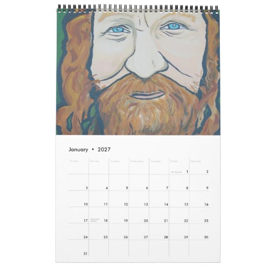 Gezichten van dakloosheidskalender kalender (Jan 2027)