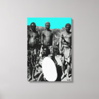 gezichten van de Afrikaanse Waterverf Zwart-wit