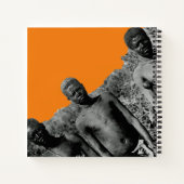  gezichten van de Afrikaanse Waterverf Zwart-wit Notitieboek (Achterkant)