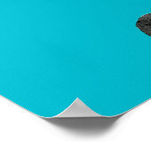  gezichten van de Afrikaanse Waterverf Zwart-wit Poster (Hoek)