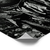 gezichten van de Afrikaanse Waterverf Zwart-wit Poster (Hoek)