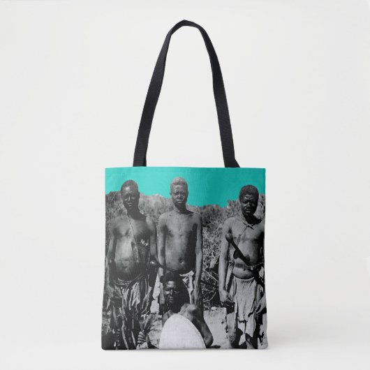 gezichten van de Afrikaanse Waterverf Zwart-wit Tote Bag (Voorkant)