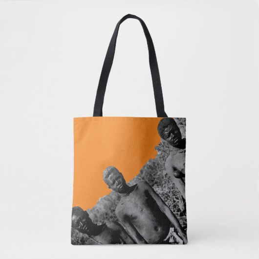 gezichten van de Afrikaanse Waterverf Zwart-wit Tote Bag (Voorkant)