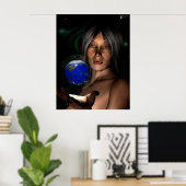 Gezichten van de godin - De troon Poster (Thuiskantoor)