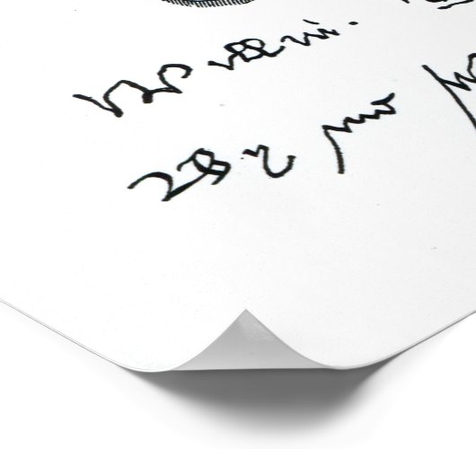 Gezichten van de handtekening van William Shakespe Poster (Hoek)