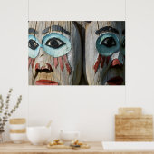 Gezichten van een kalkstok, Alaska Poster (Keuken)