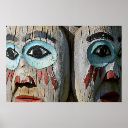 Gezichten van een kalkstok, Alaska Poster (Voorkant)