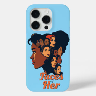 Gezichten van haar vieren Women's History Month Ca iPhone 15 Pro Case