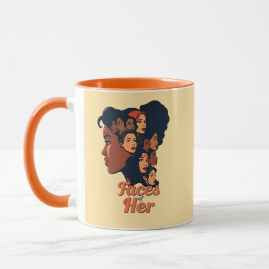 Gezichten van haar viering van de maand van de vro mok (Links)