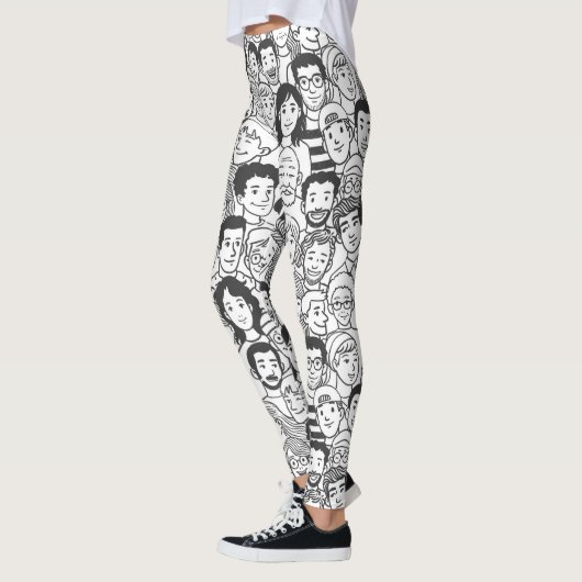 Gezichten van mensen leggings (Links)