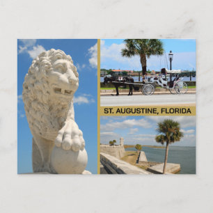 Gezichten van St. Augustine, Florida Briefkaart