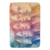 Gezichten van vrouwen - Waterverf schilderij Badmat (Voorkant Verticaal)