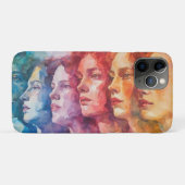 Gezichten van vrouwen - Waterverf schilderij Case-Mate iPhone Case (Achterkant (horizontaal))