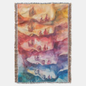 Gezichten van vrouwen - Waterverf schilderij Deken (Voorkant Verticaal)