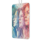 Gezichten van vrouwen - Waterverf schilderij Luchtverfrisser (Links)