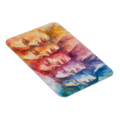 Gezichten van vrouwen - Waterverf schilderij Magneet (Rechterzijde)