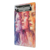 Gezichten van vrouwen - Waterverf schilderij Mini Klembord (Angled2)