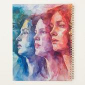 Gezichten van vrouwen - Waterverf schilderij Planner (Achterkant)