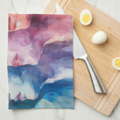 Gezichten van vrouwen - Waterverf schilderij Theedoek (Quarter Fold)