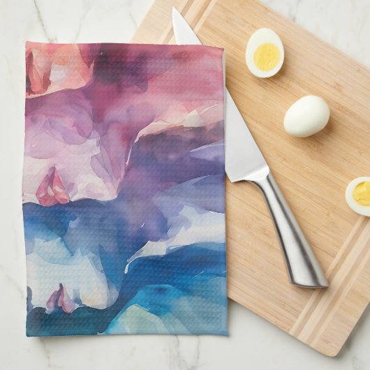 Gezichten van vrouwen - Waterverf schilderij Theedoek (Quarter Fold)