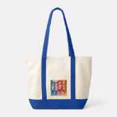 Gezichten van vrouwen - Waterverf schilderij Tote Bag (Achterkant)