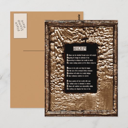 Gezichten van zonde briefkaart (Voorkant / Achterkant)