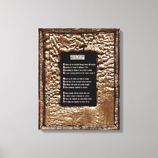 Gezichten van zonde canvas afdruk (Voorkant)