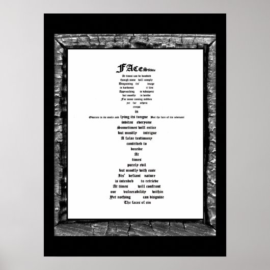 Gezichten van zonde poster (Voorkant)