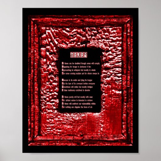 Gezichten van zonde poster (Voorkant)