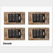 Gezichten van zonde rechthoekige sticker (Vel)