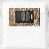 Gezichten van zonde rechthoekige sticker (Tas)