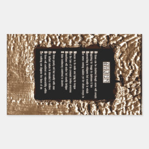 Gezichten van zonde rechthoekige sticker