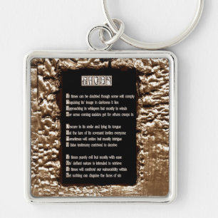 Gezichten van zonde sleutelhanger