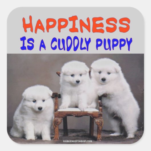 GEZICHTHEID VIERKANTE STICKER (Voorkant)