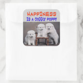 GEZICHTHEID VIERKANTE STICKER (Tas)