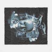 Gezichtloos - Techno-Gothic Streetwear Design Fleece Deken (Voorkant (Horizontaal))