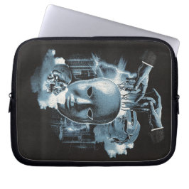 Gezichtloos - Techno-Gothic Streetwear Design Laptop Sleeve