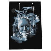 Gezichtloos - Techno-Gothic Streetwear Design Medium Cadeauzakje (Achterkant)