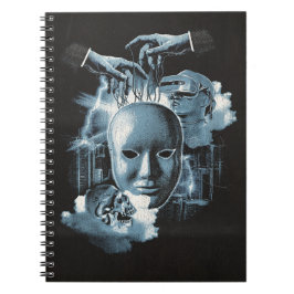 Gezichtloos - Techno-Gothic Streetwear Design Notitieboek