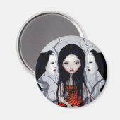 "Gezichtloze Geesten" Magneet (Voorkant / Achterkant)