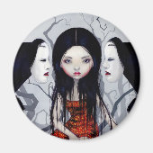 "Gezichtloze Geesten" Magneet (Voorkant)