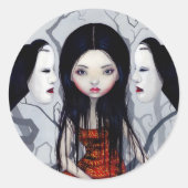 "Gezichtloze Geesten" Sticker (Voorkant)