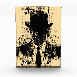 Gezichtloze gentleman: Abstracte elegantie Fotoblokken