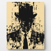 Gezichtloze gentleman: Abstracte elegantie Fotoplaat (Voorkant)