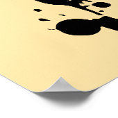 Gezichtloze gentleman: Abstracte elegantie Poster (Hoek)