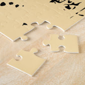 Gezichtloze heer: Abstracte elegantie Legpuzzel (Zijkant)