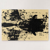 Gezichtloze heer: Abstracte elegantie Legpuzzel (Horizontaal)