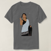 Gezichtloze Indiase vrouw in veilige en mouwloze z T-shirt (Design voorkant)